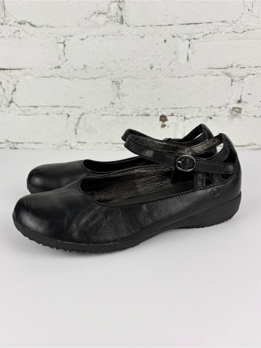 Josef Seibel Naly 22 Black Mary Jane Sandal Flats 39